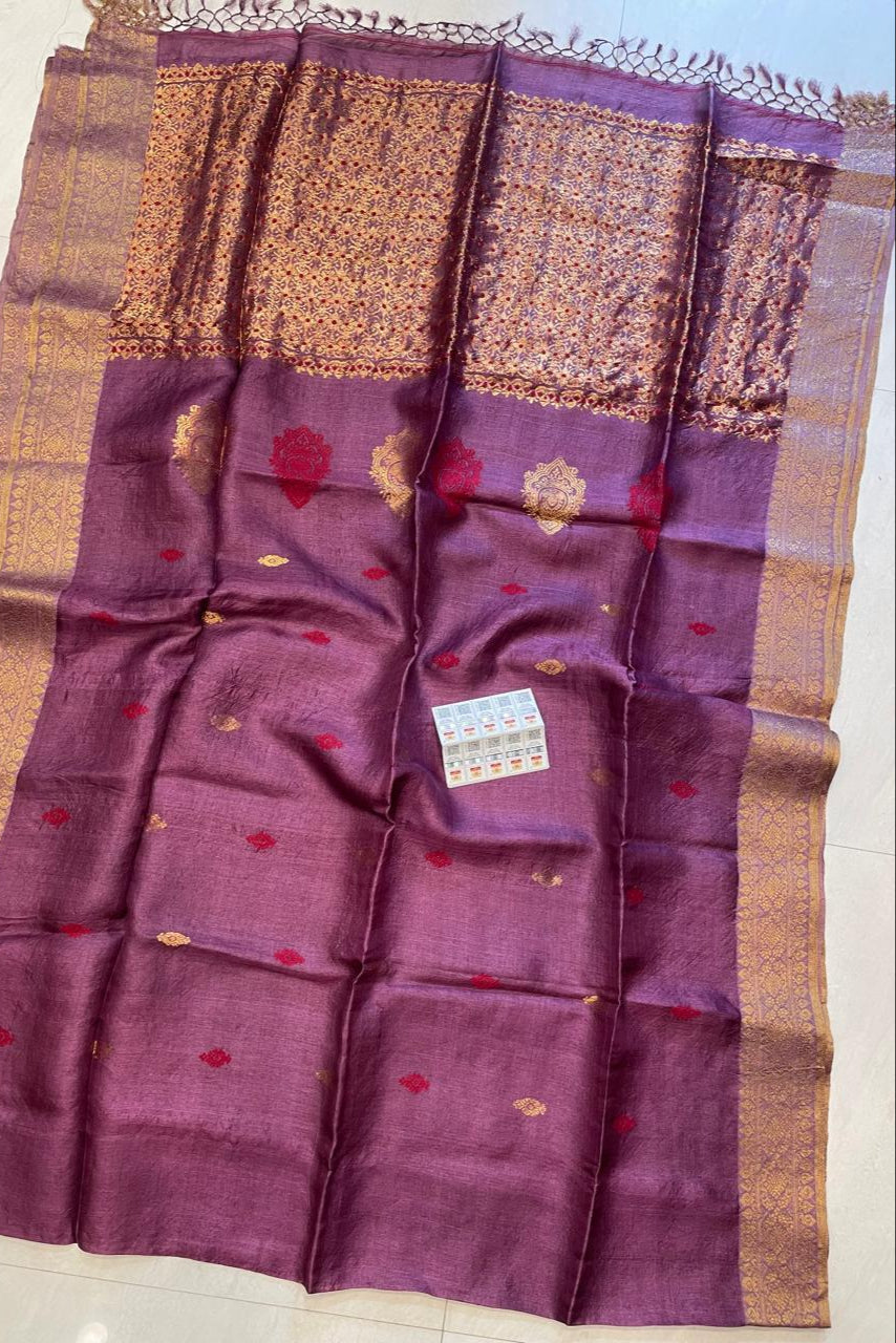 Shubha Muhurtha Gacchi Tussar Banarasi Silk Saree