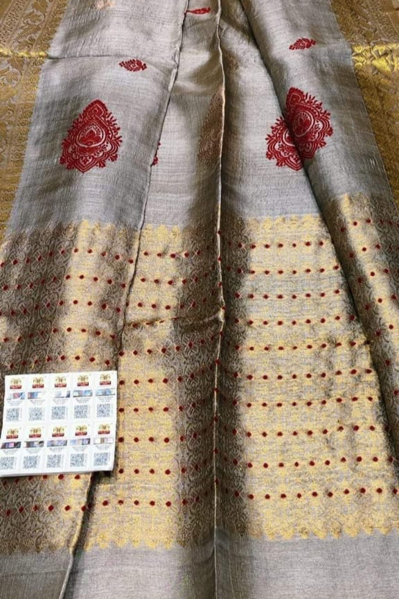 Shubha Muhurtha Gacchi Tussar Banarasi Silk Saree