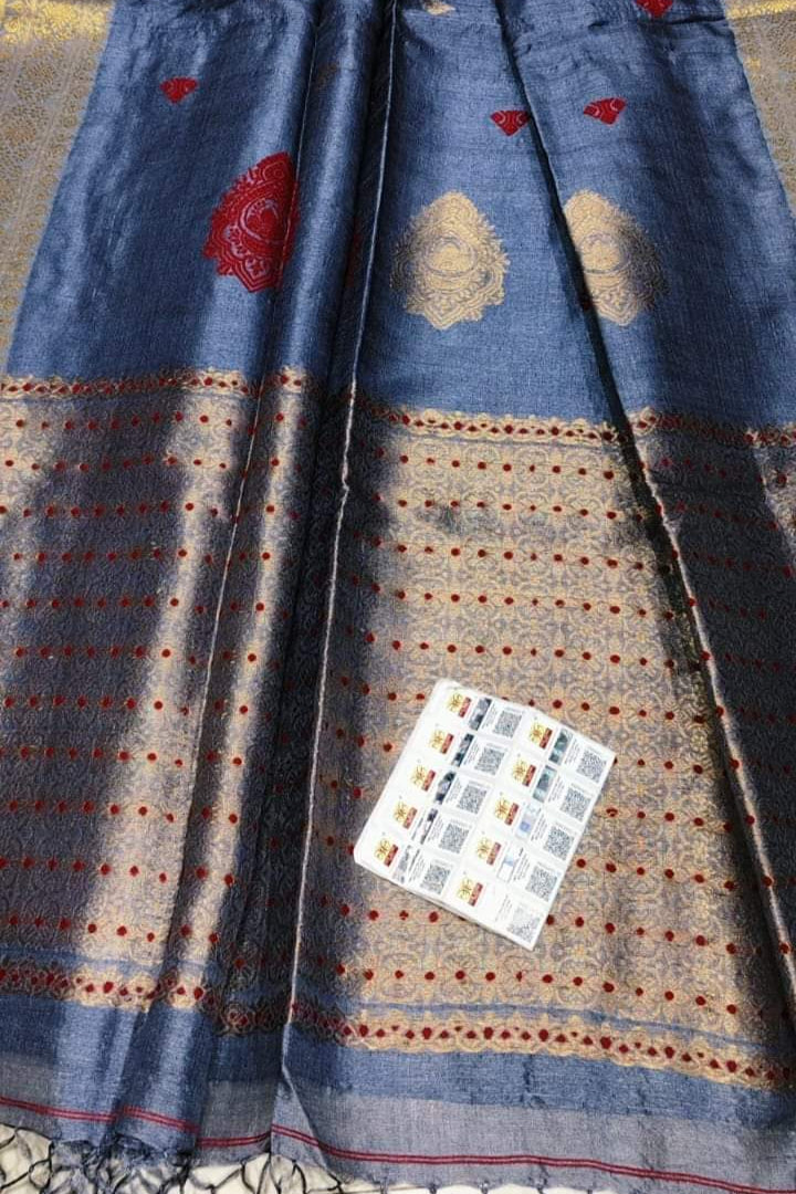 Shubha Muhurtha Gacchi Tussar Banarasi Silk Saree