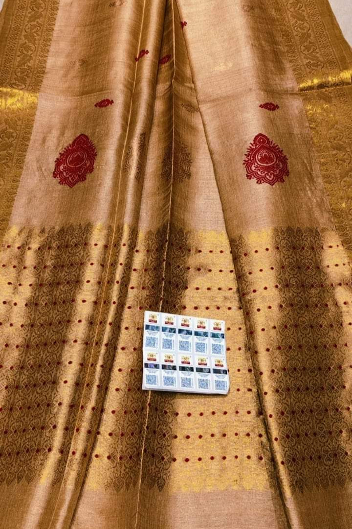 Shubha Muhurtha Gacchi Tussar Banarasi Silk Saree