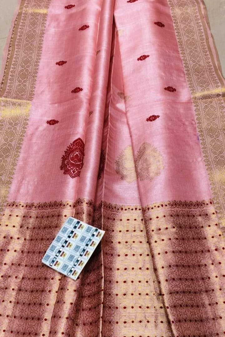 Shubha Muhurtha Gacchi Tussar Banarasi Silk Saree