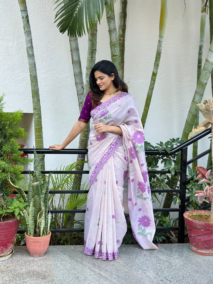 Ananta Rekha Muga Cotton Saree