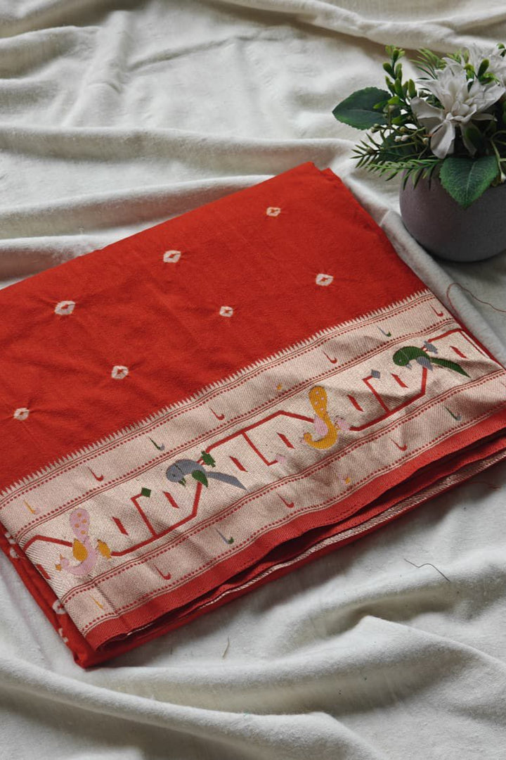 Stream of Blessings Tussar Georgette Saree