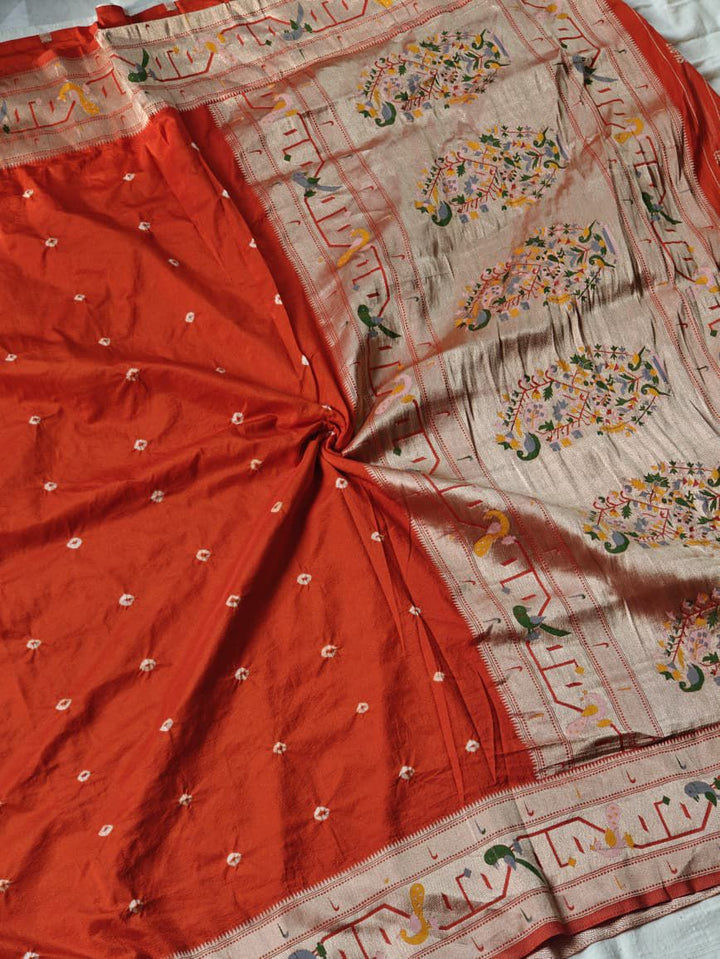 Stream of Blessings Tussar Georgette Saree