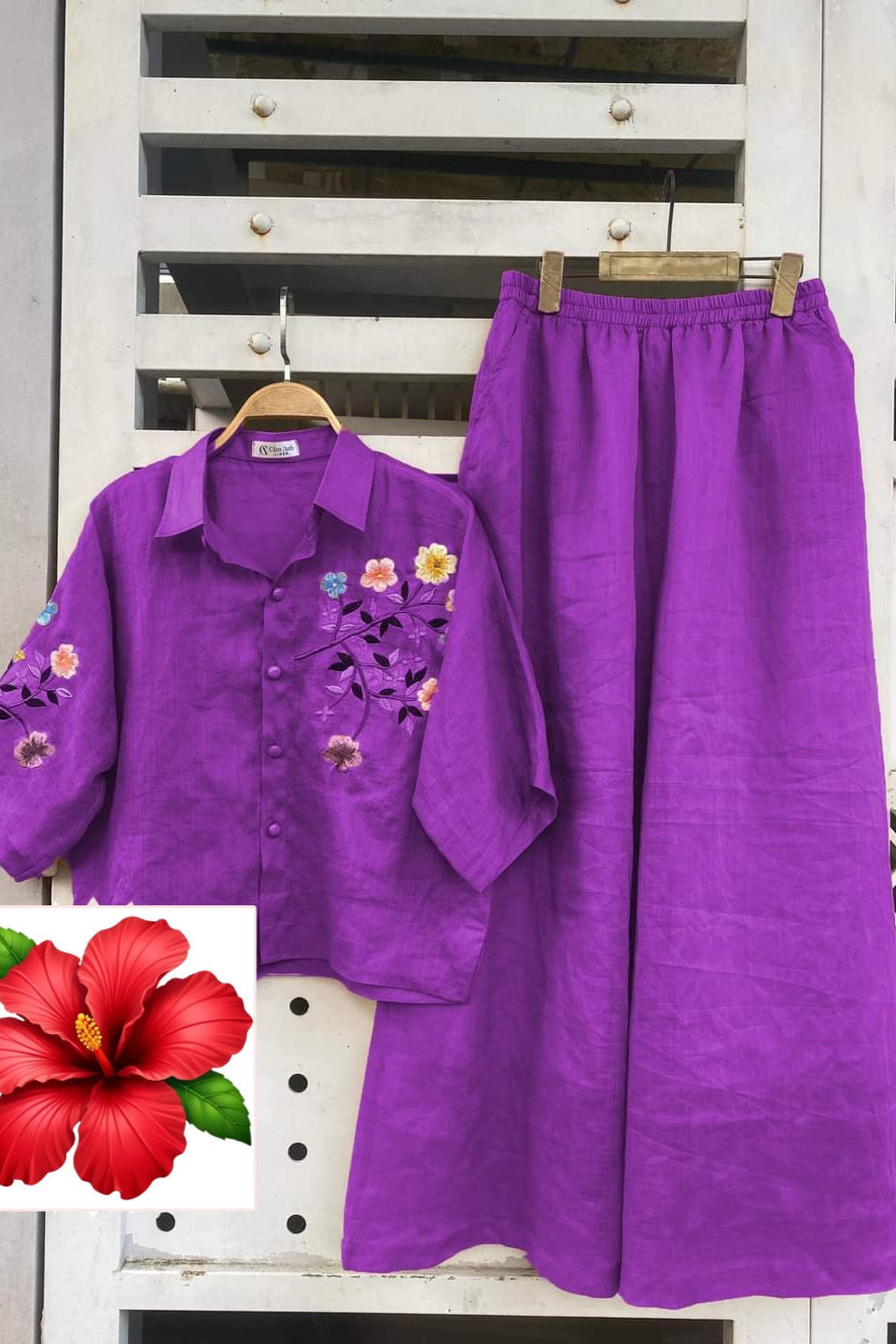 Aurora Glow Cotton Coord Set