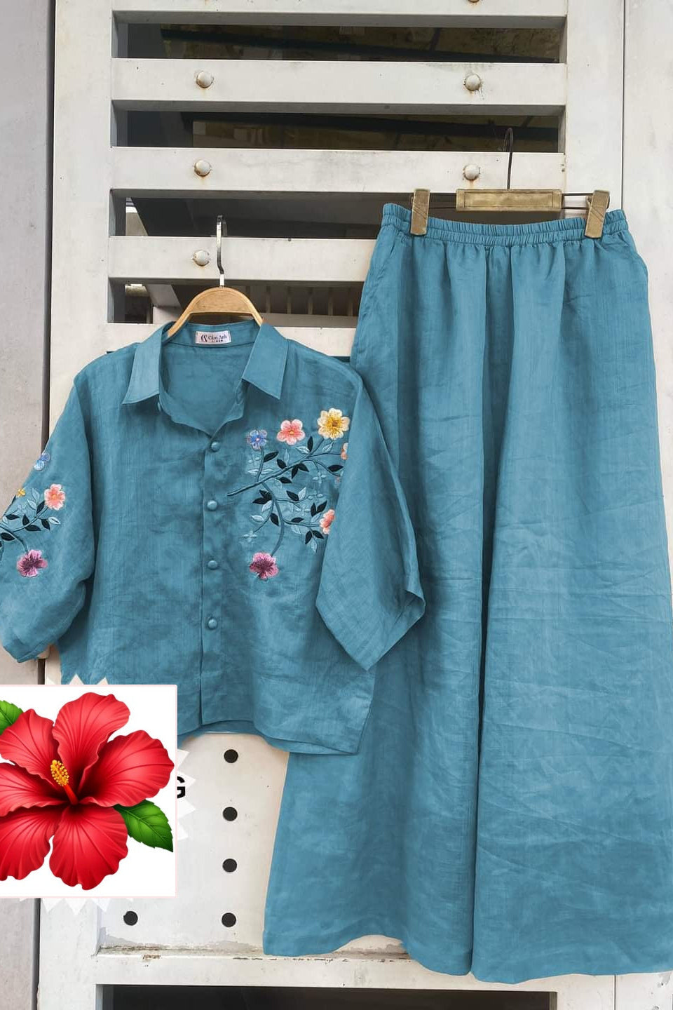 Aurora Glow Cotton Coord Set