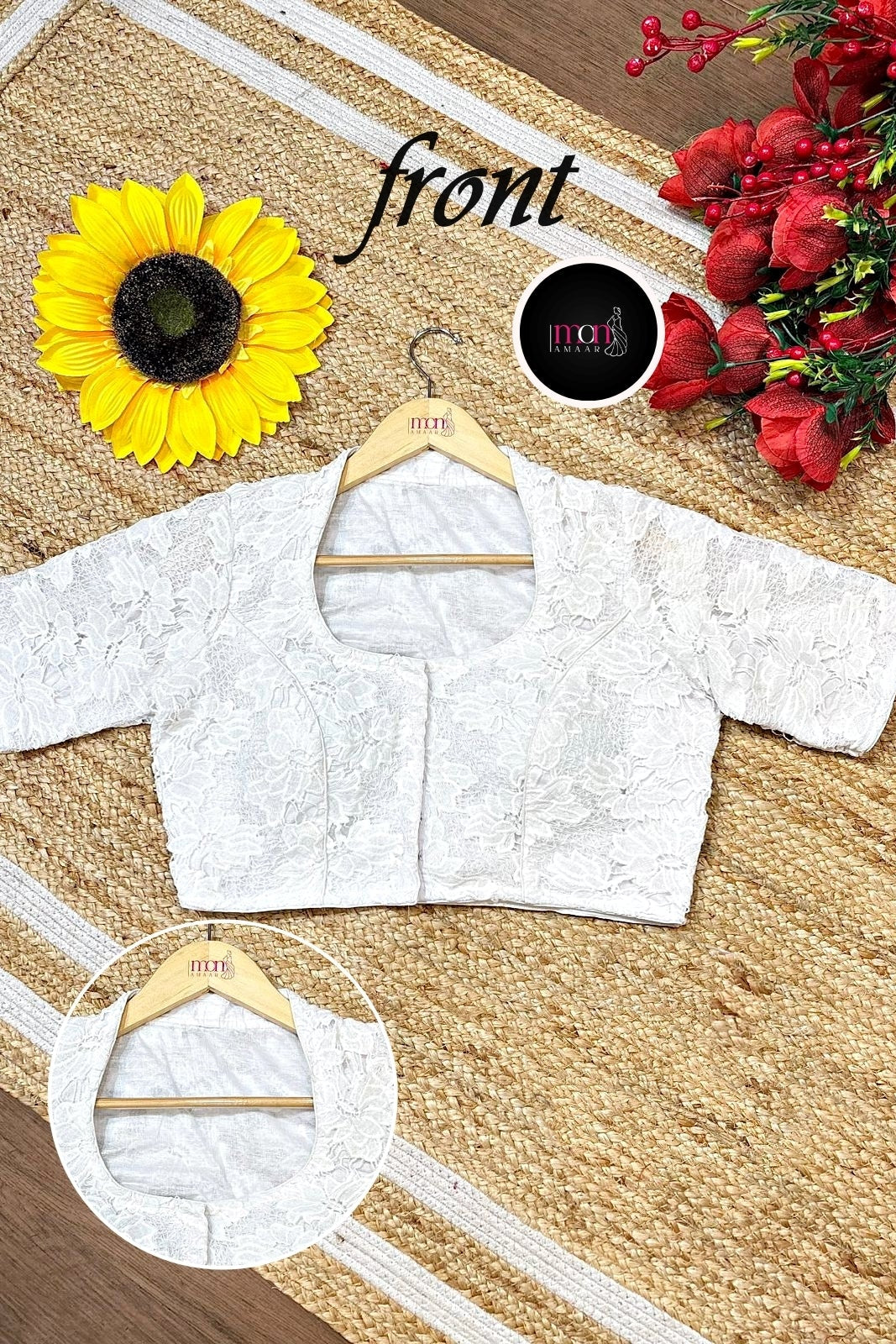 Crochéa - White Crochet  Blouse