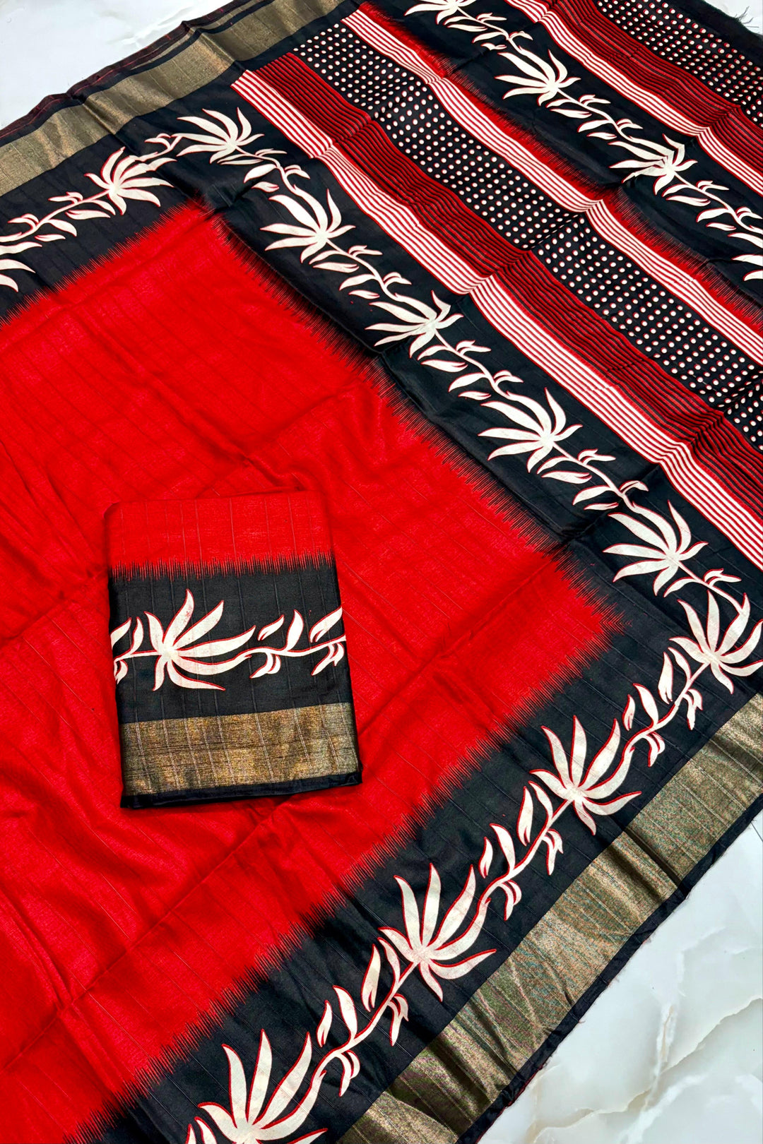 Borshar Gaan Bapta Tussar Silk Saree