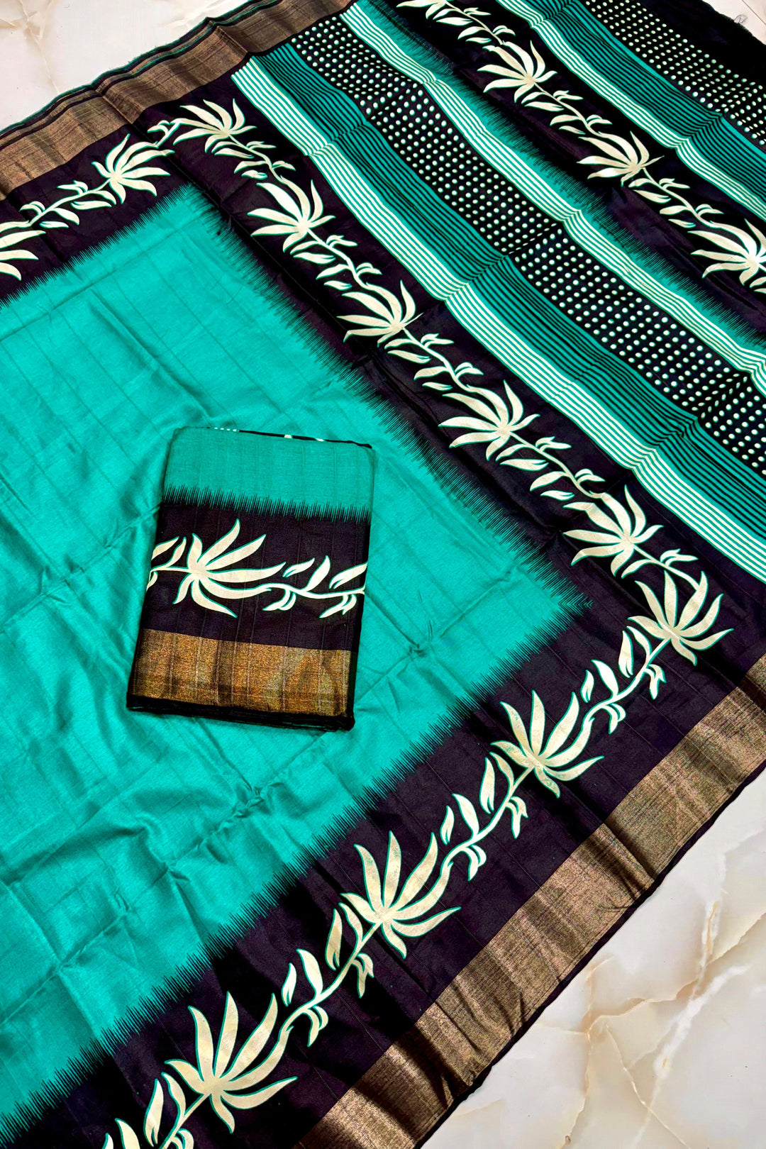 Borshar Gaan Bapta Tussar Silk Saree