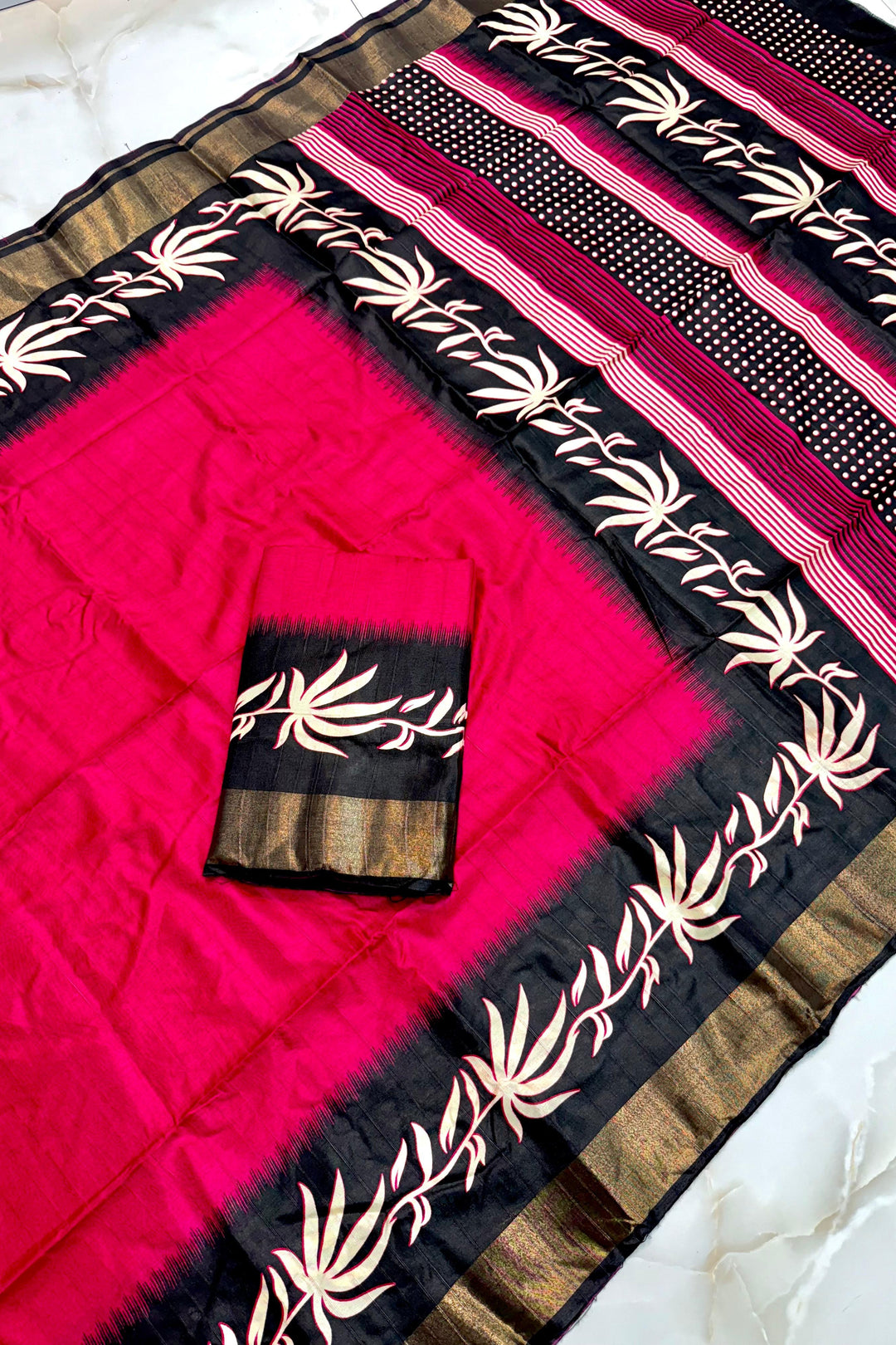 Borshar Gaan Bapta Tussar Silk Saree