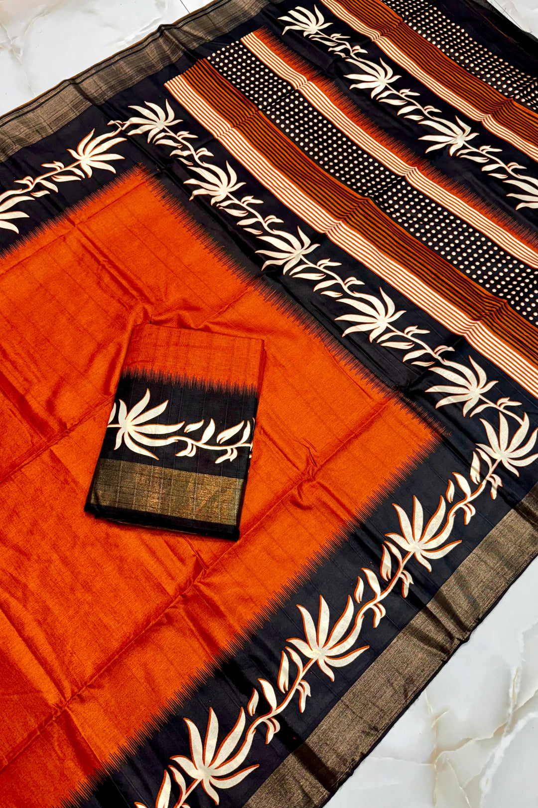Borshar Gaan Bapta Tussar Silk Saree