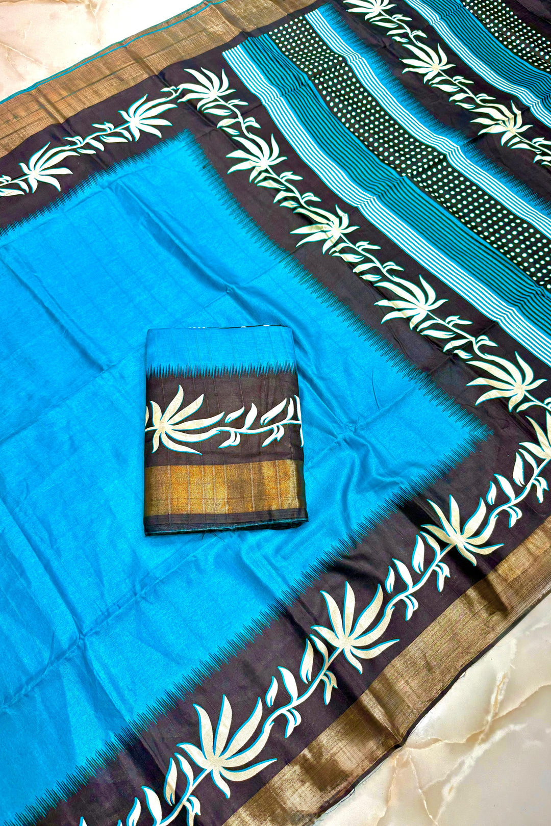 Borshar Gaan Bapta Tussar Silk Saree