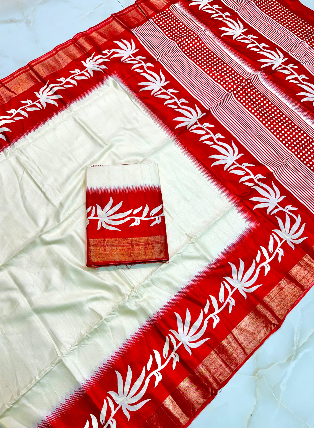 Borshar Gaan Bapta Tussar Silk Saree