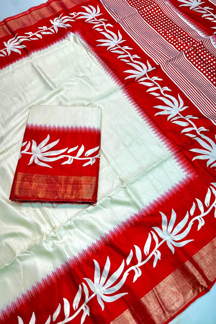 Borshar Gaan Bapta Tussar Silk Saree