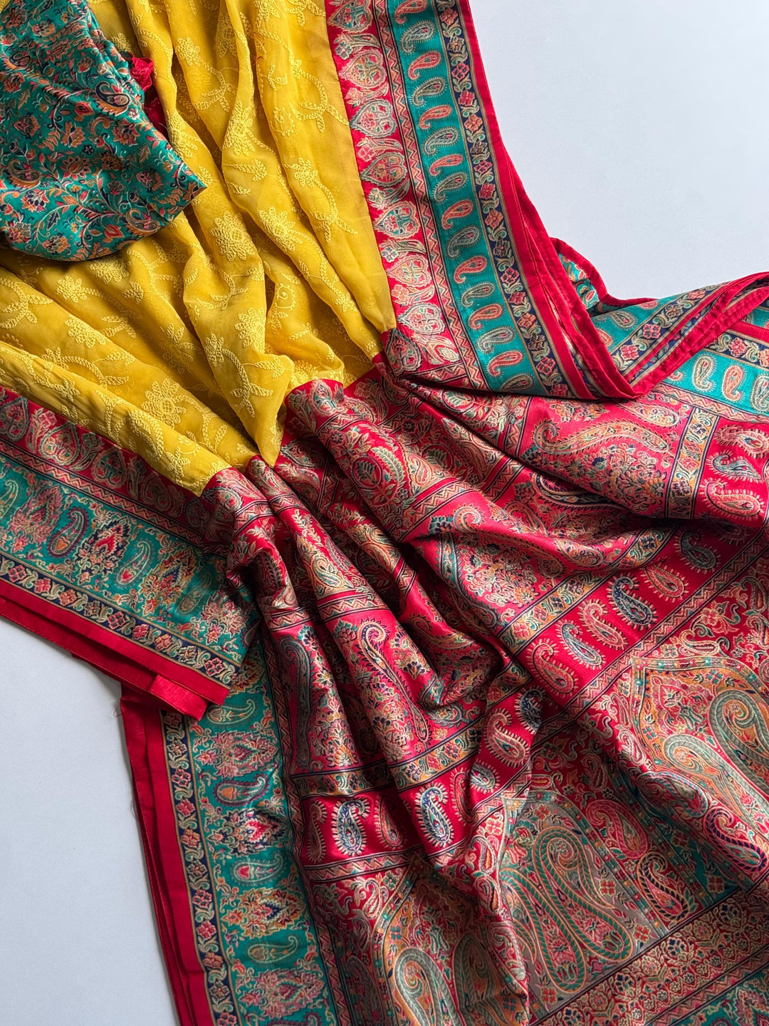 Heavenly Hues Pashmina Georgette Saree