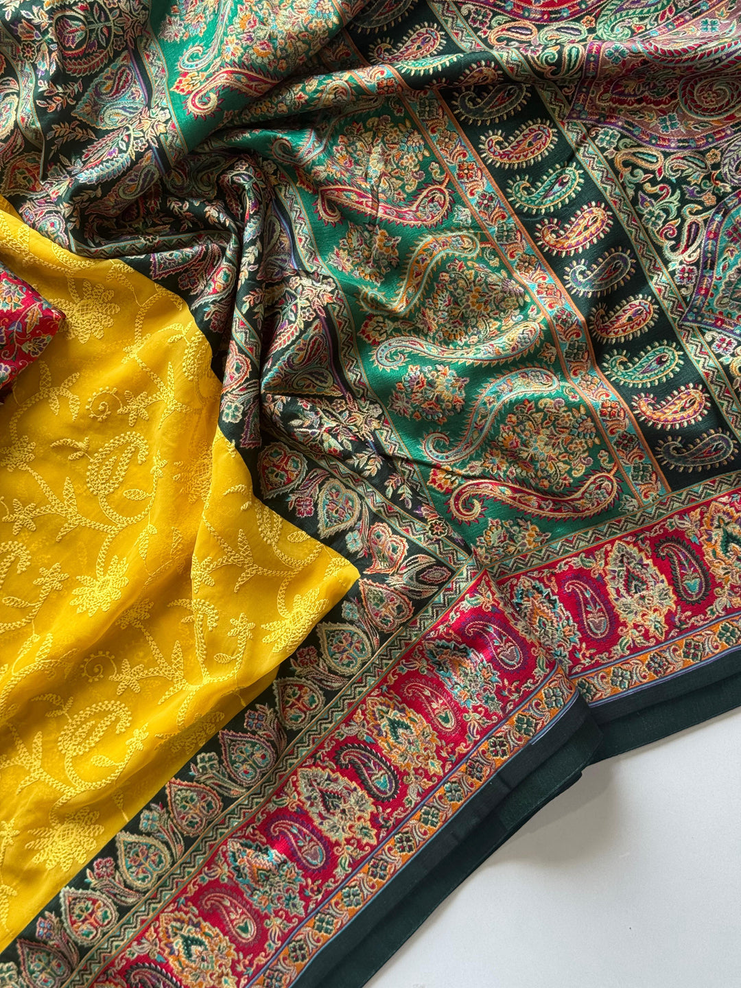 Heavenly Hues Pashmina Georgette Saree