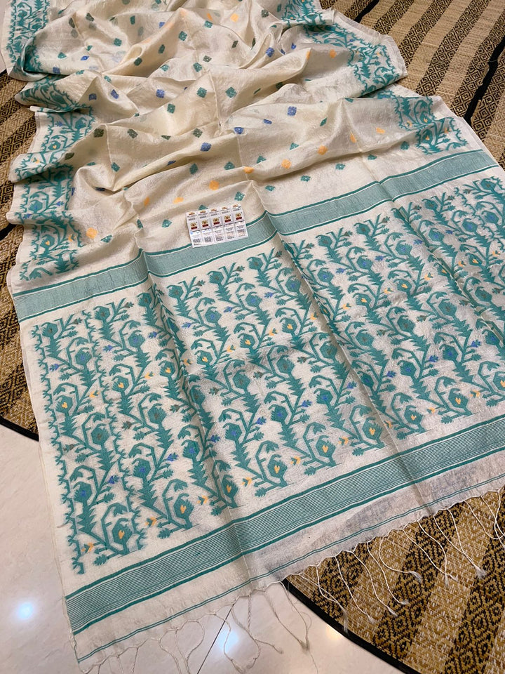 Amar Malati Gacchi Tussar Jamdani Saree