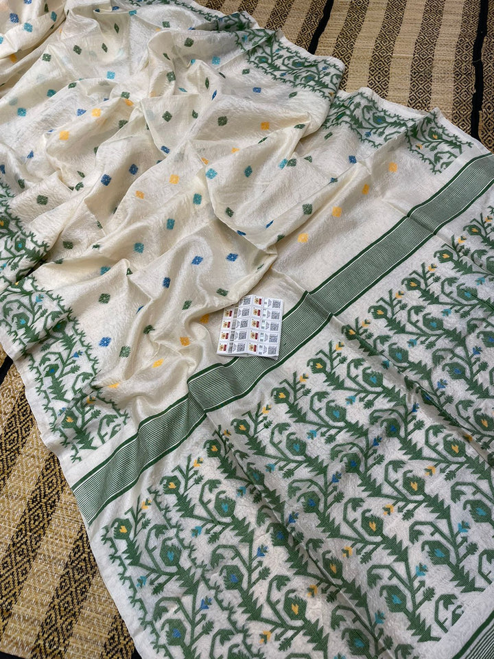 Amar Malati Gacchi Tussar Jamdani Saree