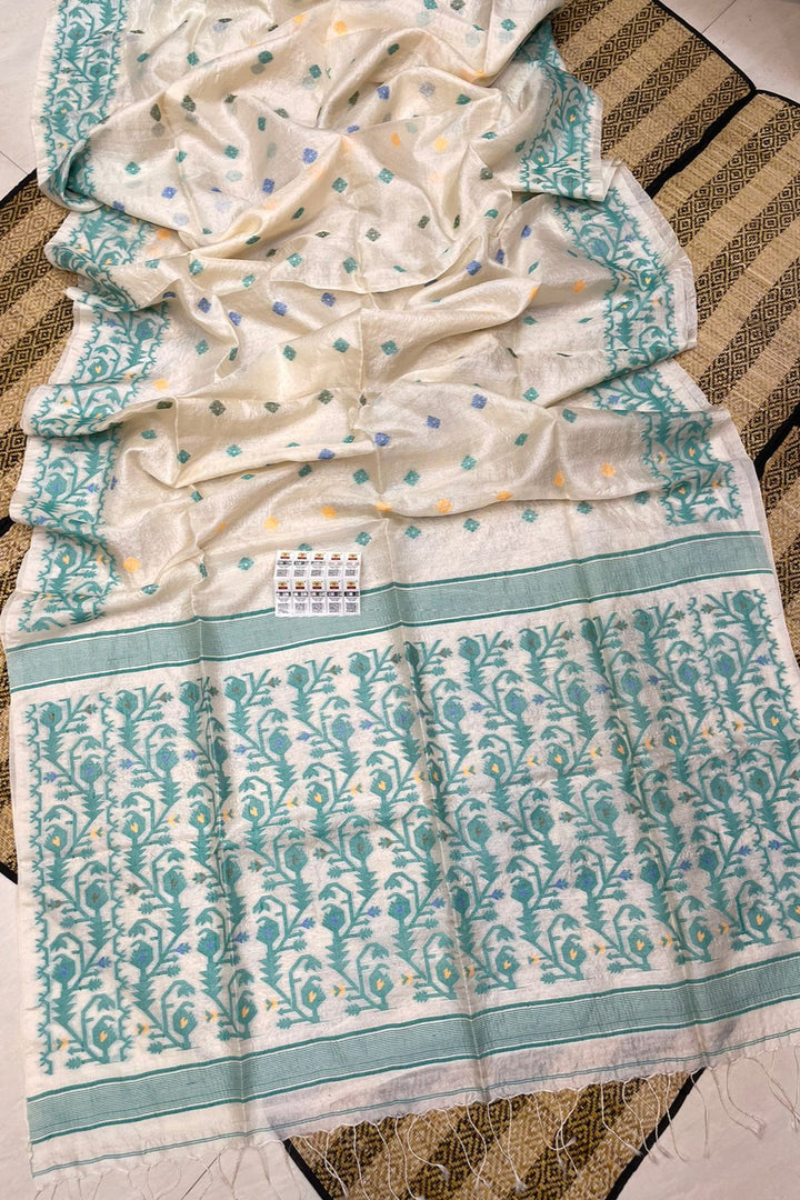 Amar Malati Gacchi Tussar Jamdani Saree