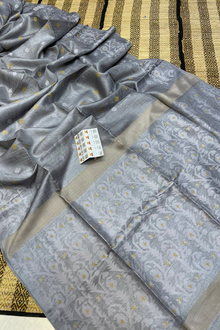 Amar Malati Gacchi Tussar Jamdani Saree