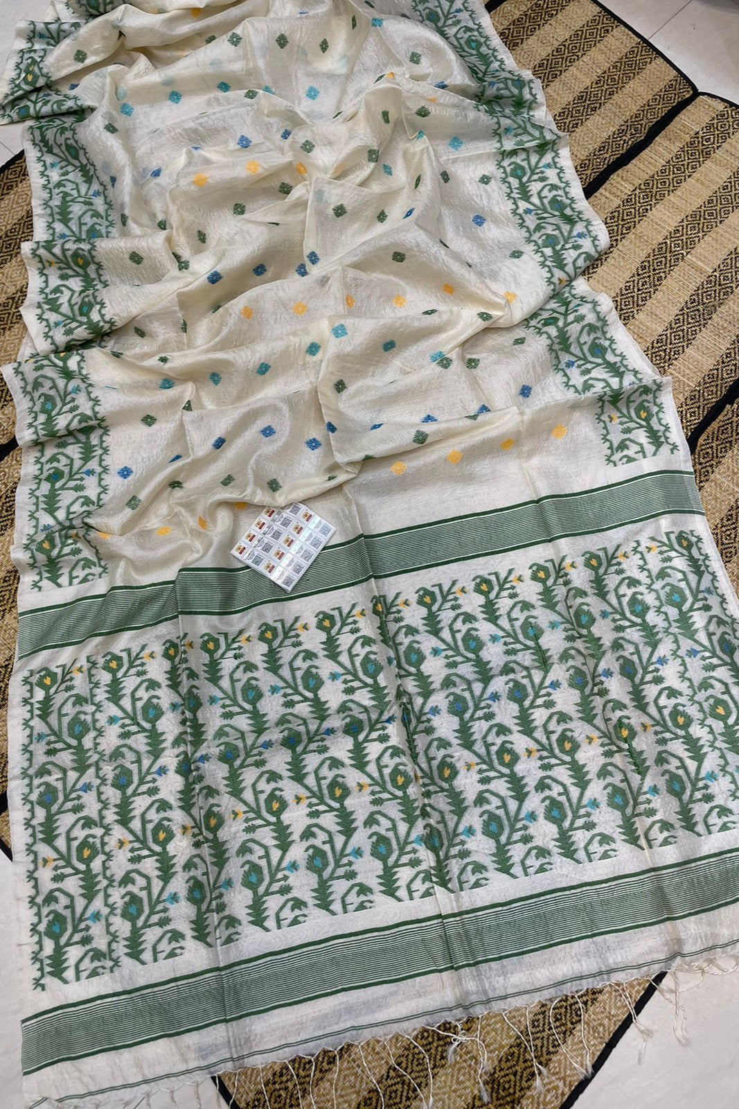 Amar Malati Gacchi Tussar Jamdani Saree