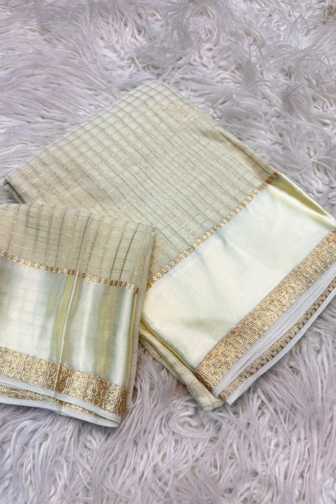 Hello Shine Georgette Silk Saree