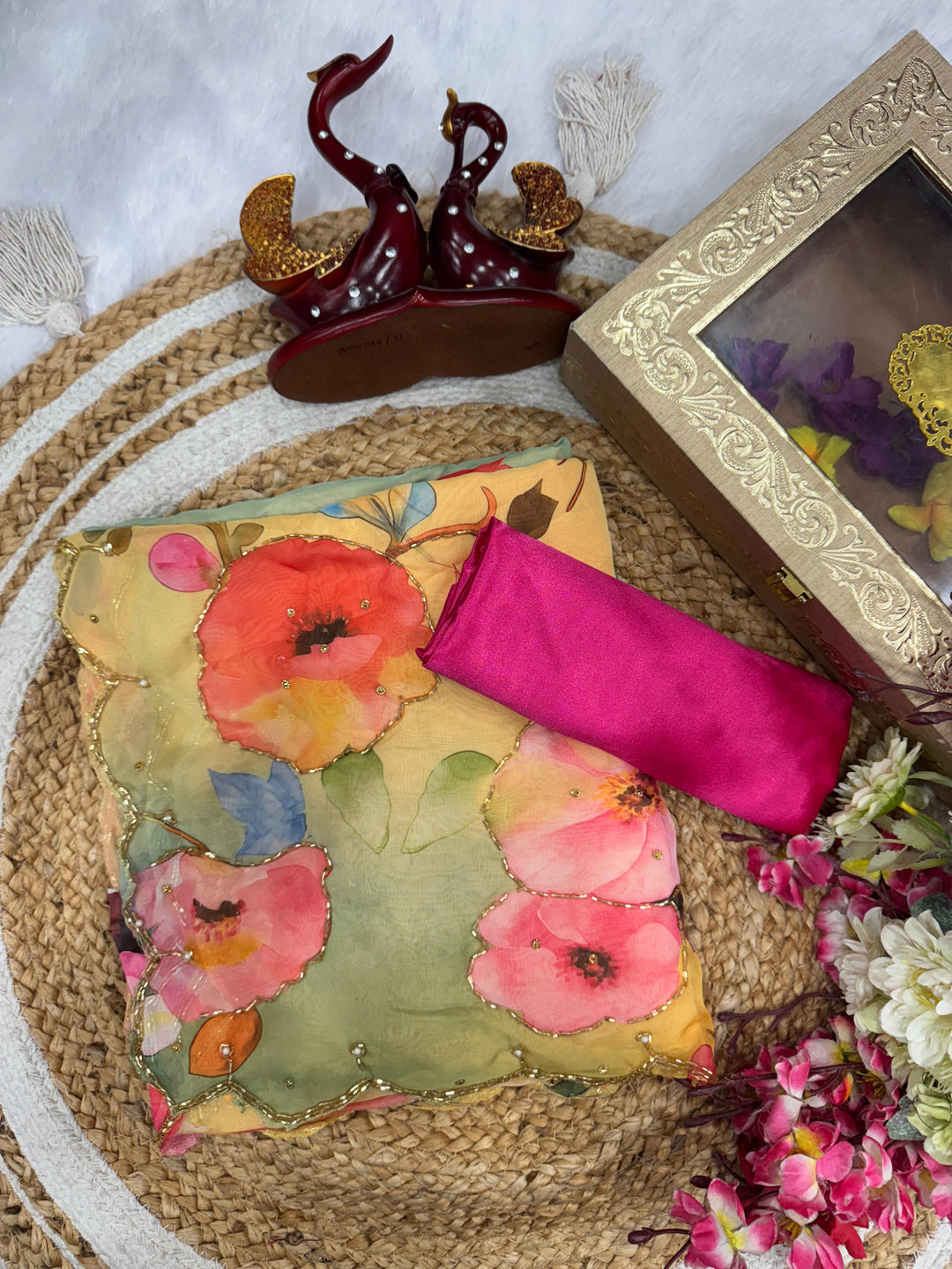 Flower Of The Heart Fancy Silk Saree