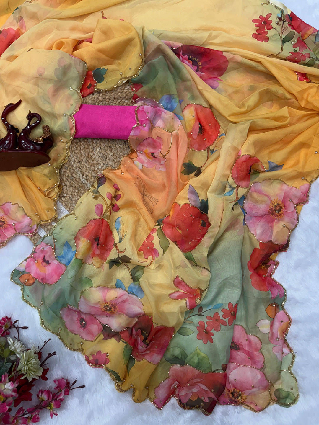 Flower Of The Heart Fancy Silk Saree