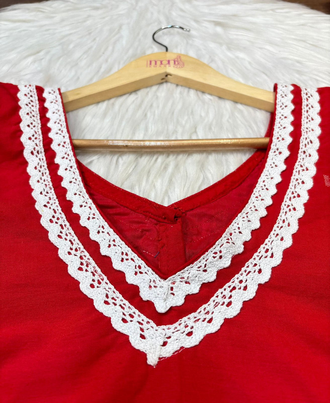 Red Bliss Designer Cotton Blouse