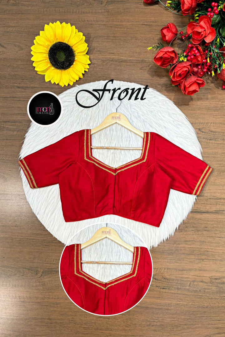 Brilliance Of Vichitra Silk Blouse