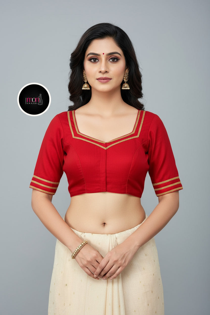 Brilliance Of Vichitra Silk Blouse