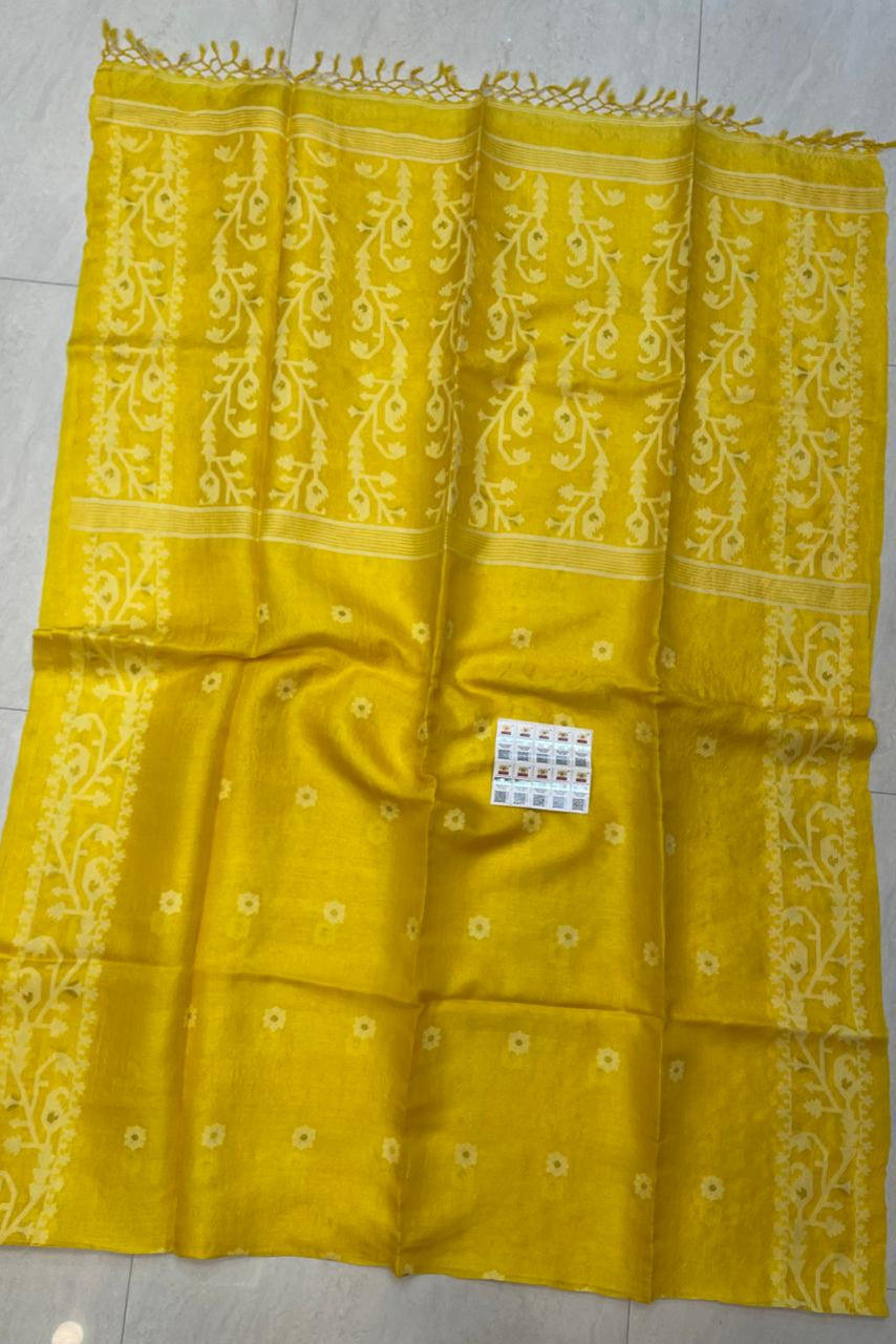 Happiness Magnet Gacchi Tussar Jamdani Saree