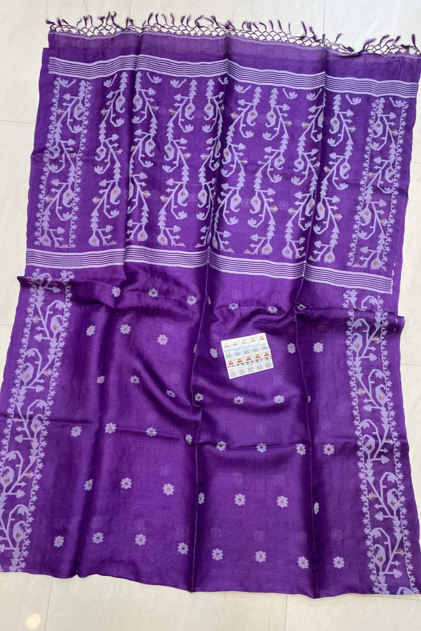 Happiness Magnet Gacchi Tussar Jamdani Saree