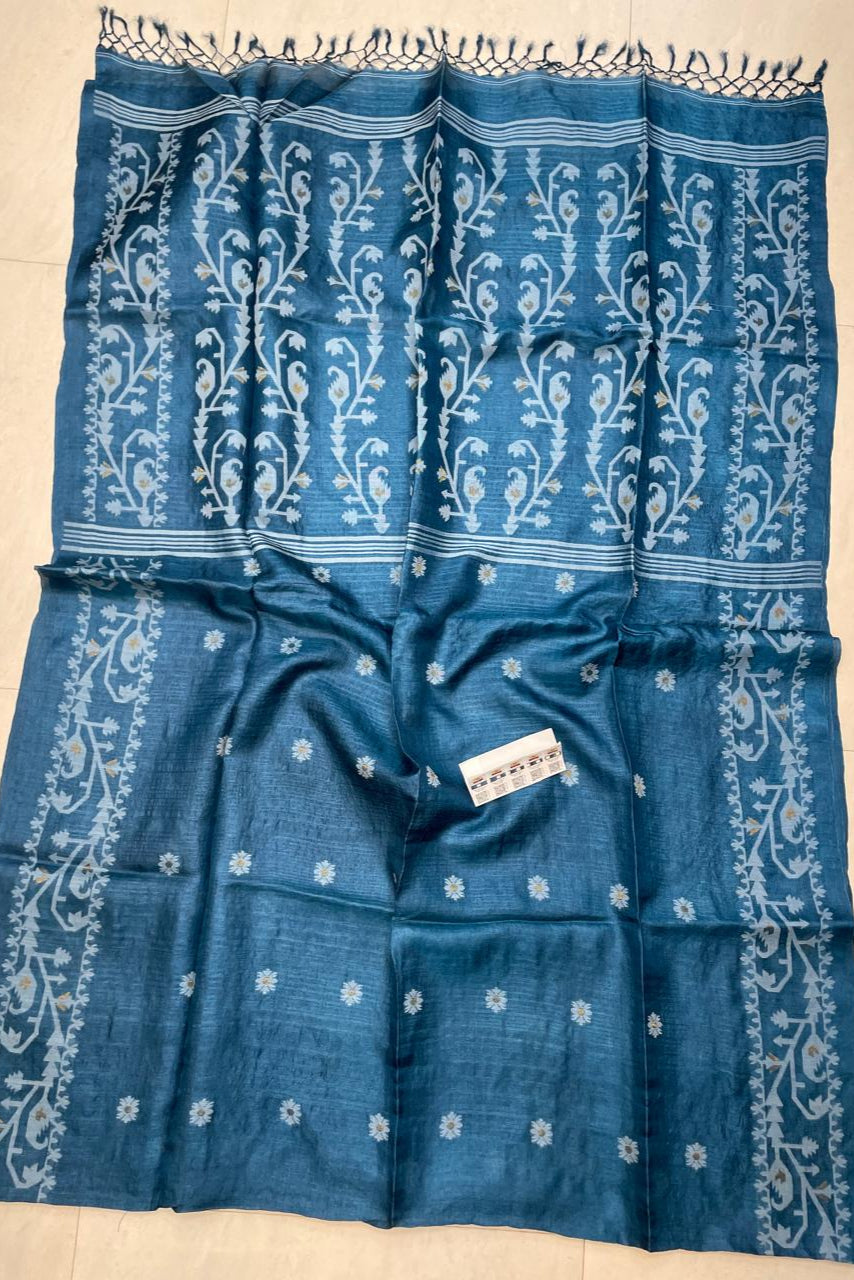 Happiness Magnet Gacchi Tussar Jamdani Saree