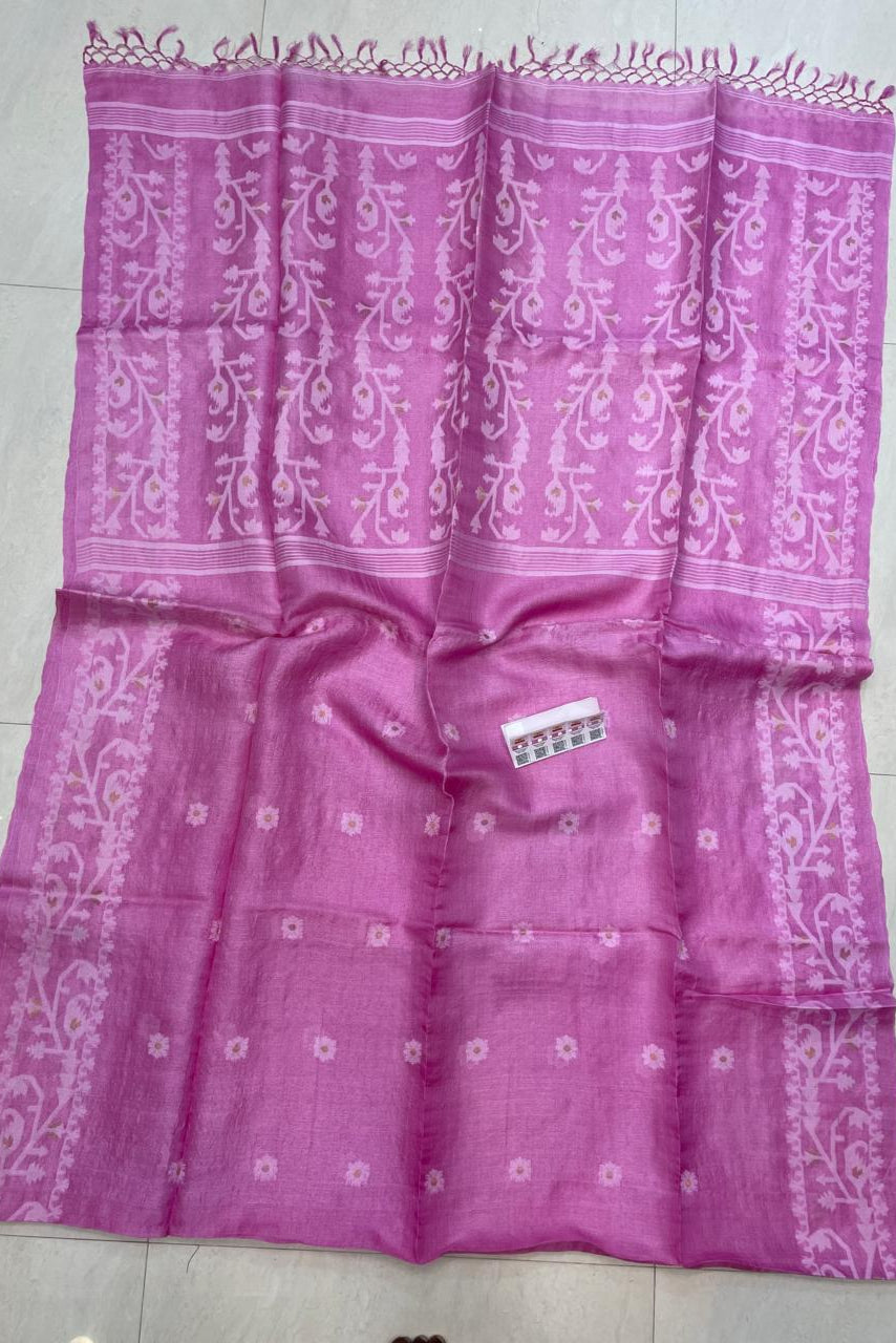 Happiness Magnet Gacchi Tussar Jamdani Saree