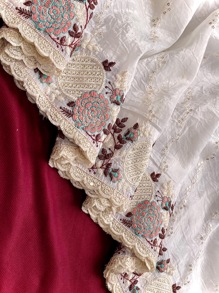 Milky Way Magic Crush Silk Saree