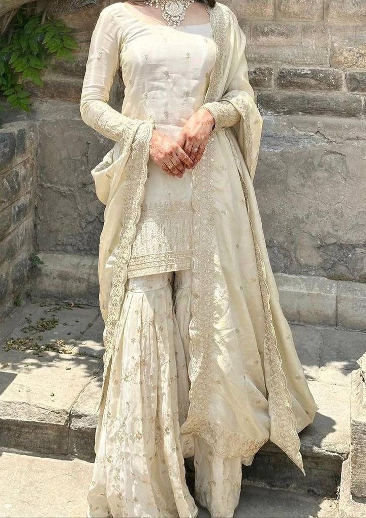 Crystal Moon Gharara Kurti Set