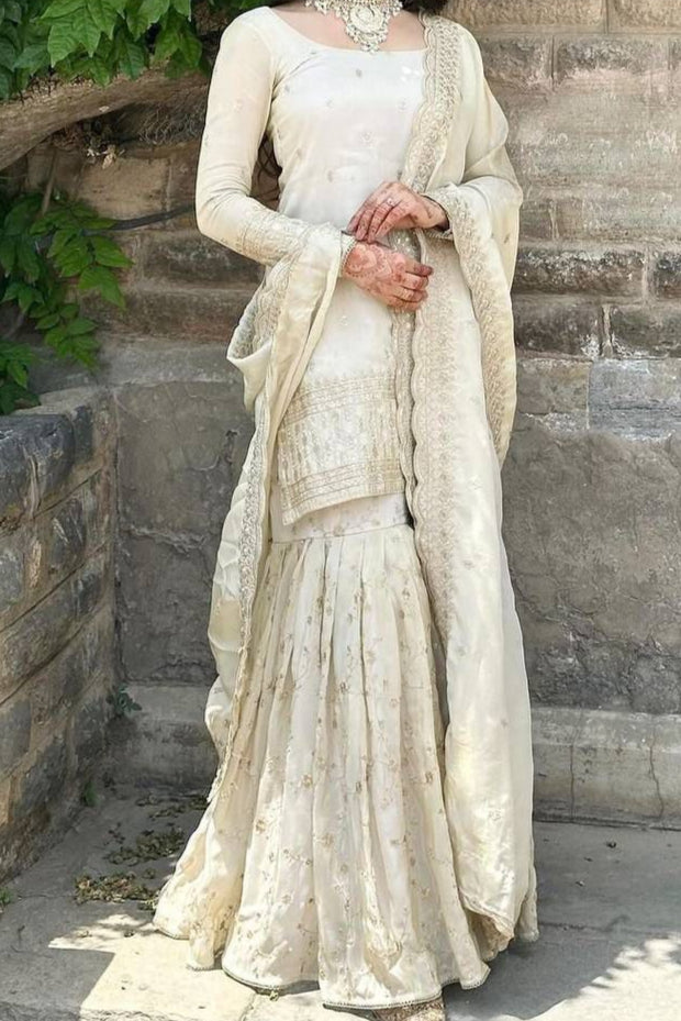 Crystal Moon Gharara Kurti Set