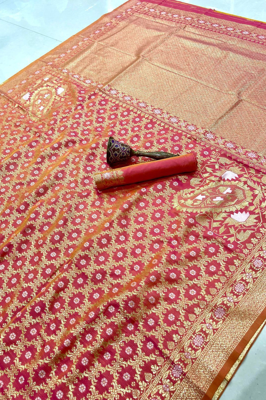 Golden Horizon Banarasi Silk Saree