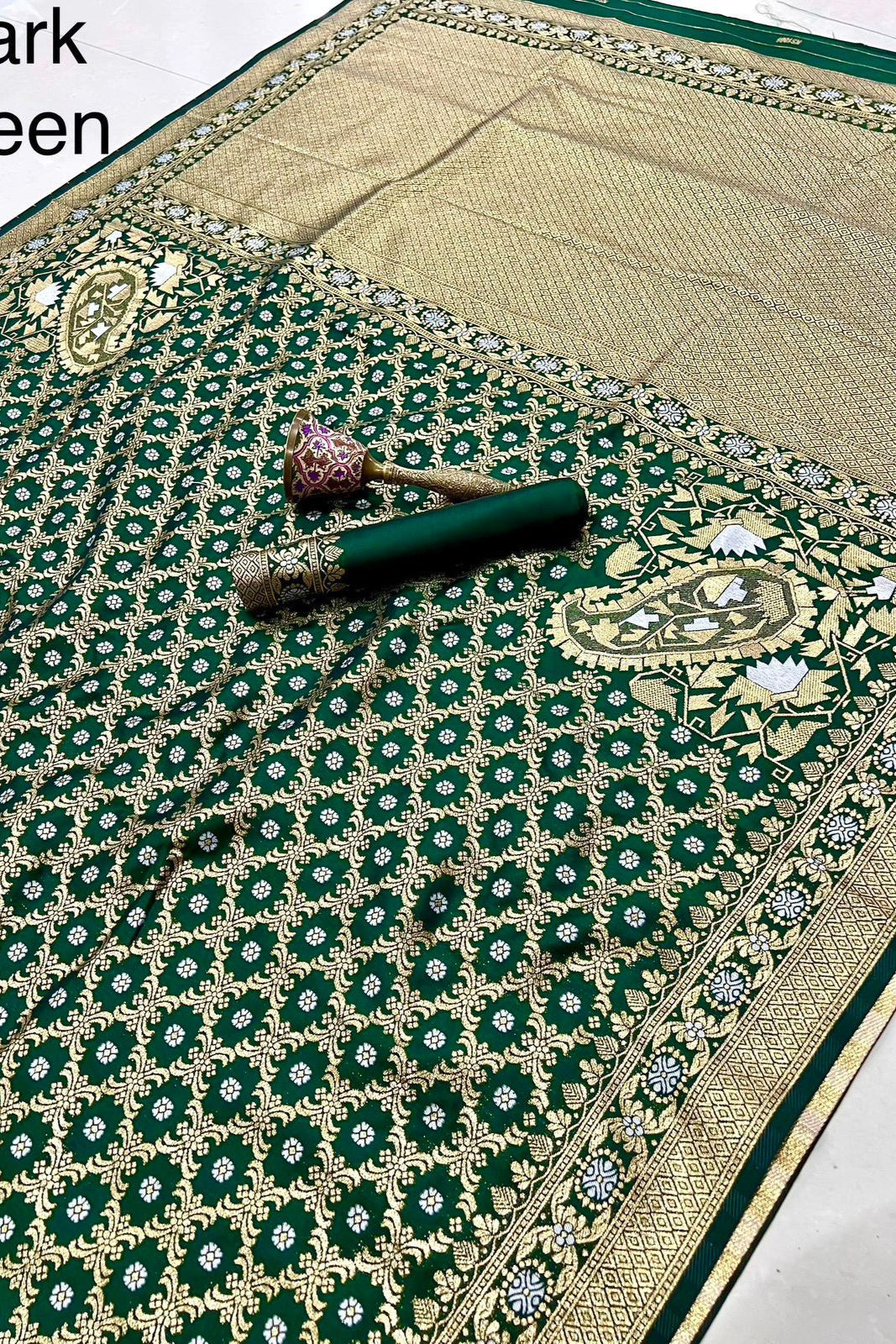 Golden Horizon Banarasi Silk Saree