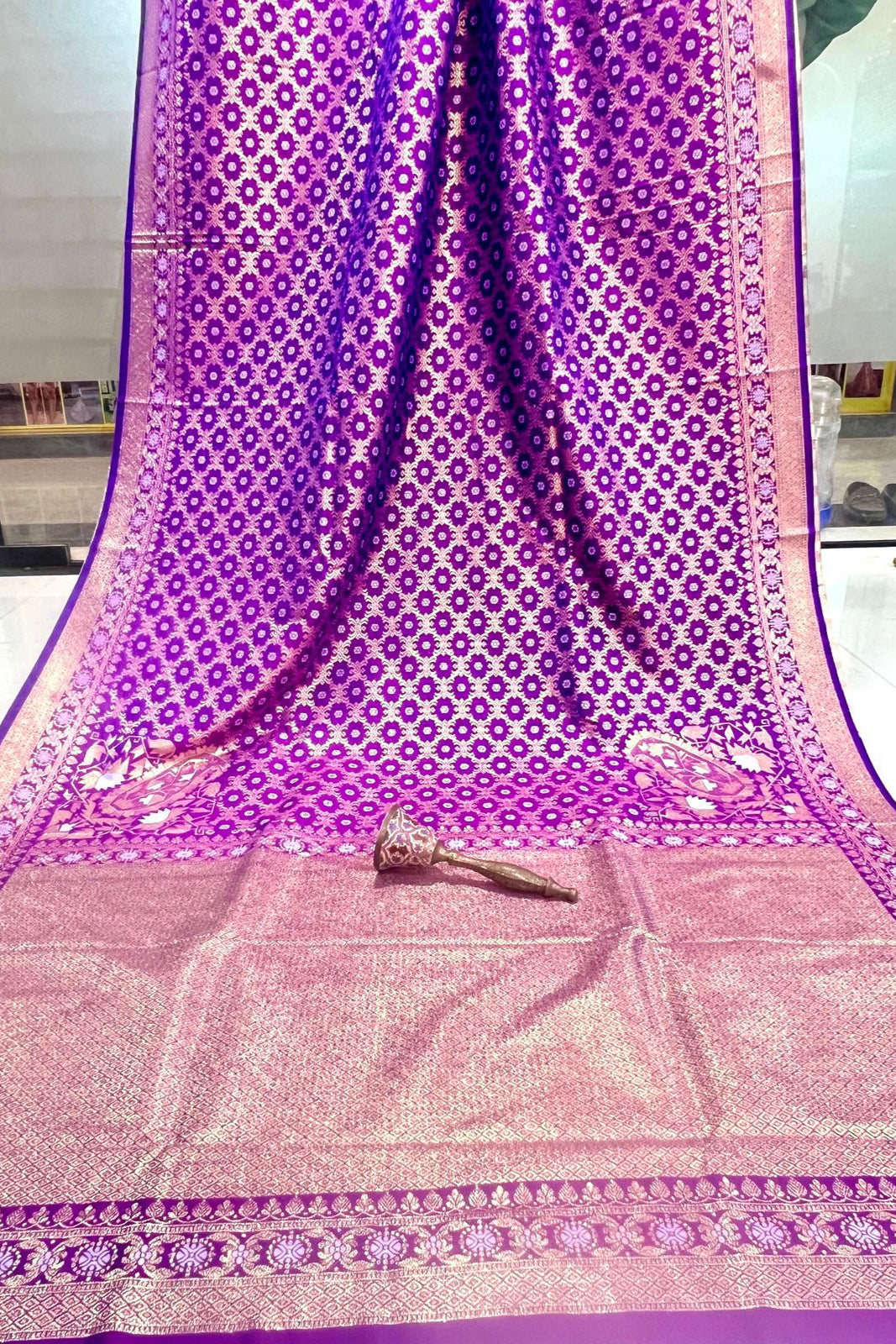 Golden Horizon Banarasi Silk Saree