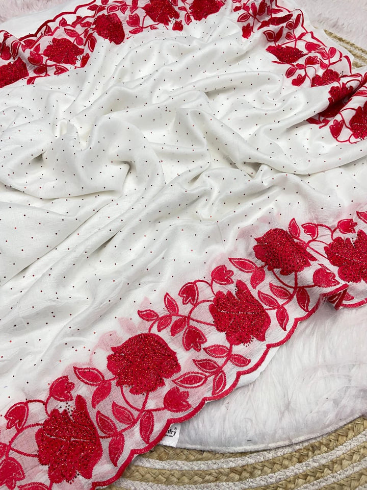 Moments of Love Fancy Vichitra Silk Saree