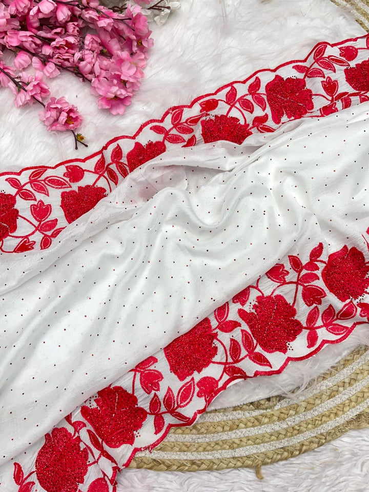 Moments of Love Fancy Vichitra Silk Saree