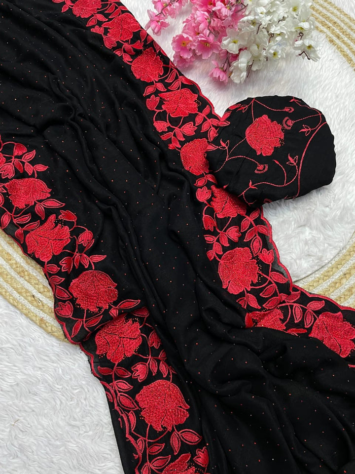 Moments of Love Fancy Vichitra Silk Saree