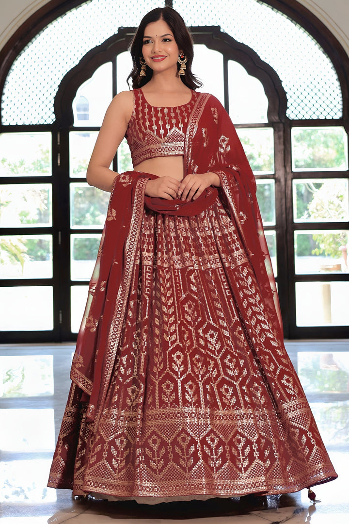 Eternal Feminine Georgette Lehenga