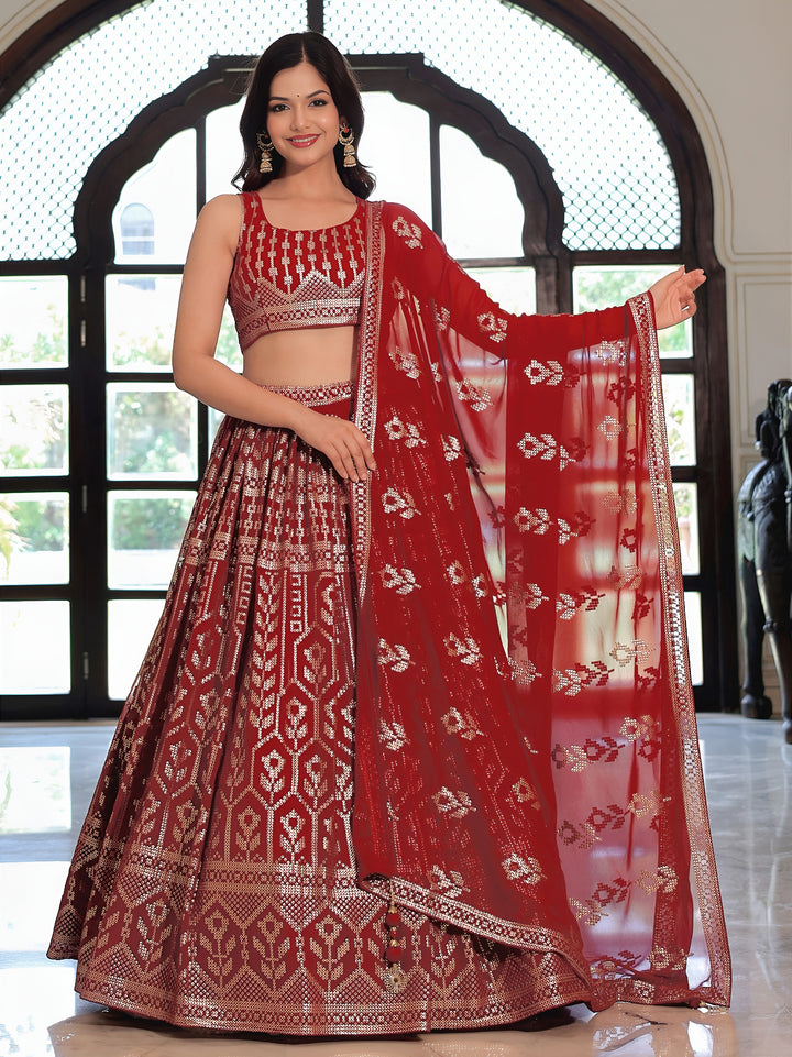 Eternal Feminine Georgette Lehenga