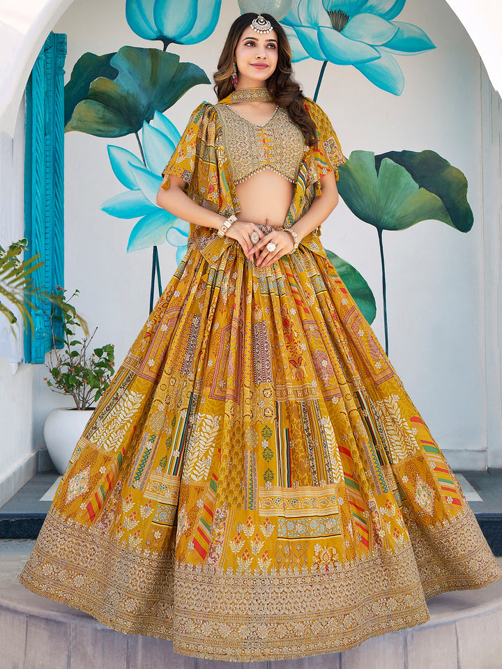 A Palette Of Joy Chinnon Silk Lehenga