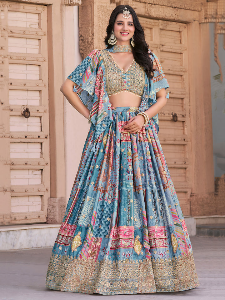 A Palette Of Joy Chinnon Silk Lehenga