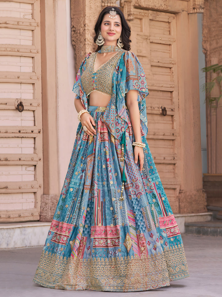 A Palette Of Joy Chinnon Silk Lehenga