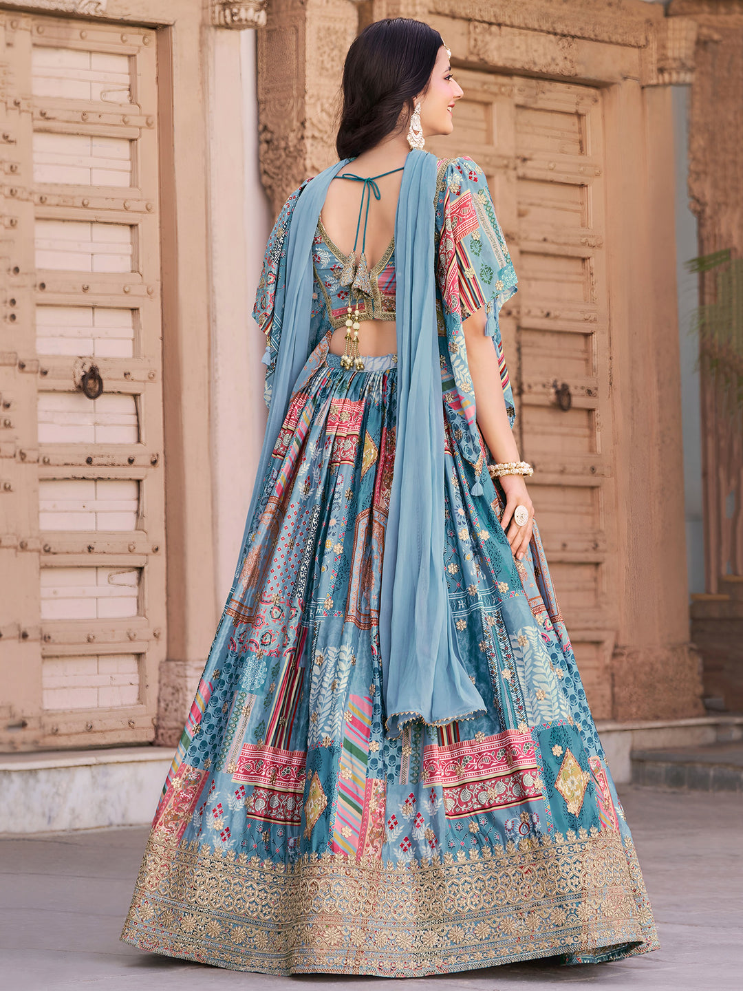A Palette Of Joy Chinnon Silk Lehenga
